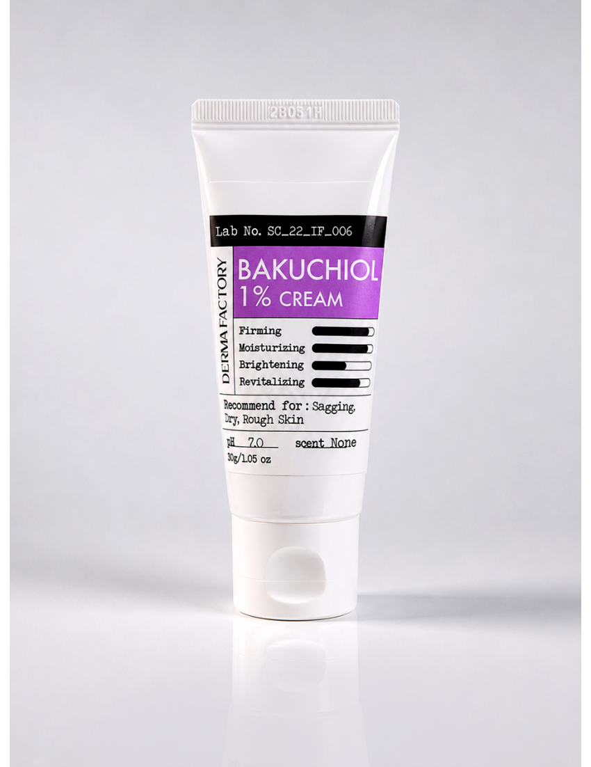 Derma Factory / Крем для лица питательный с бакучиолом для проблемной кожи - Bakuchiol 1% Cream, 30мл