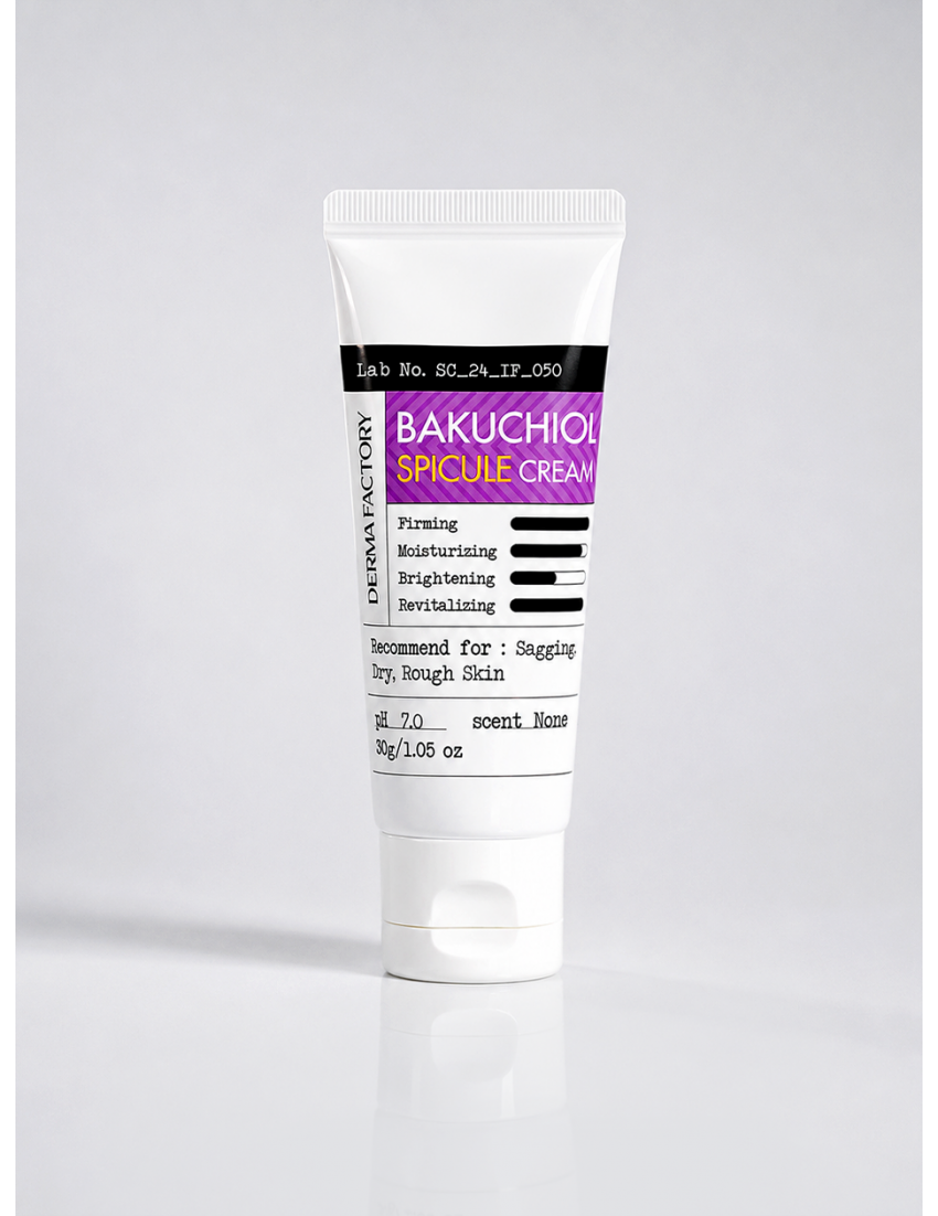 Derma Factory / Крем антивозрастной с 1% бакучиола и спикулами 4000 ppm - Bakuchiol Spicule Cream, 30г
