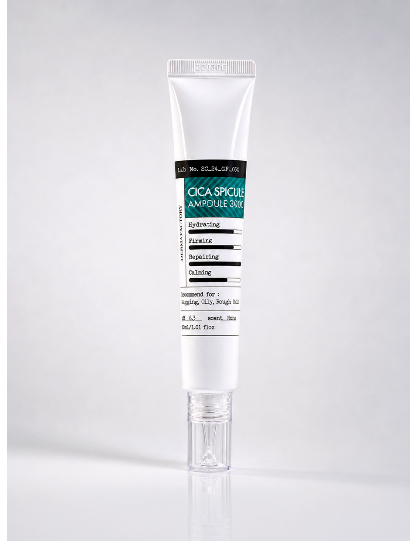 Derma Factory / Ампула восстанавливающая со спикулами и центеллой - Cica Spicule Ampoule 3000, 30мл