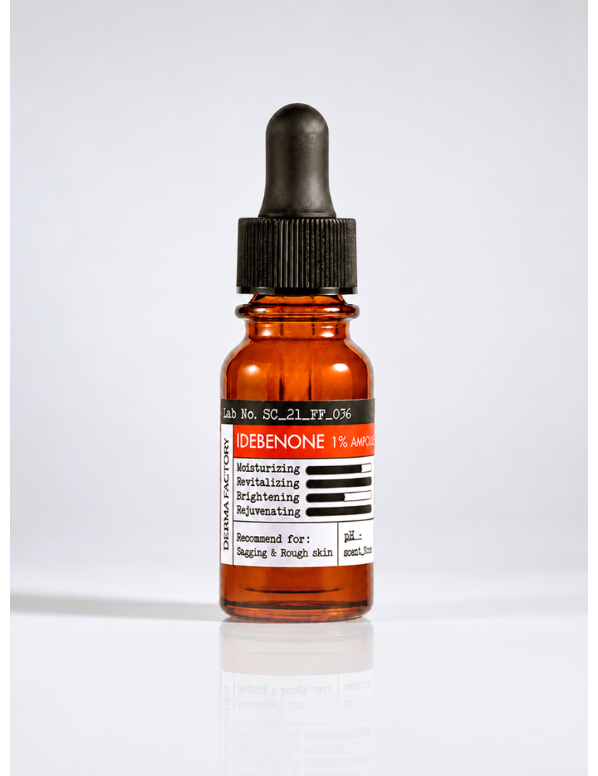 Derma Factory / Ампула для лица антивозрастная с идебеноном - Idebenone 1% Ampoule, 10мл