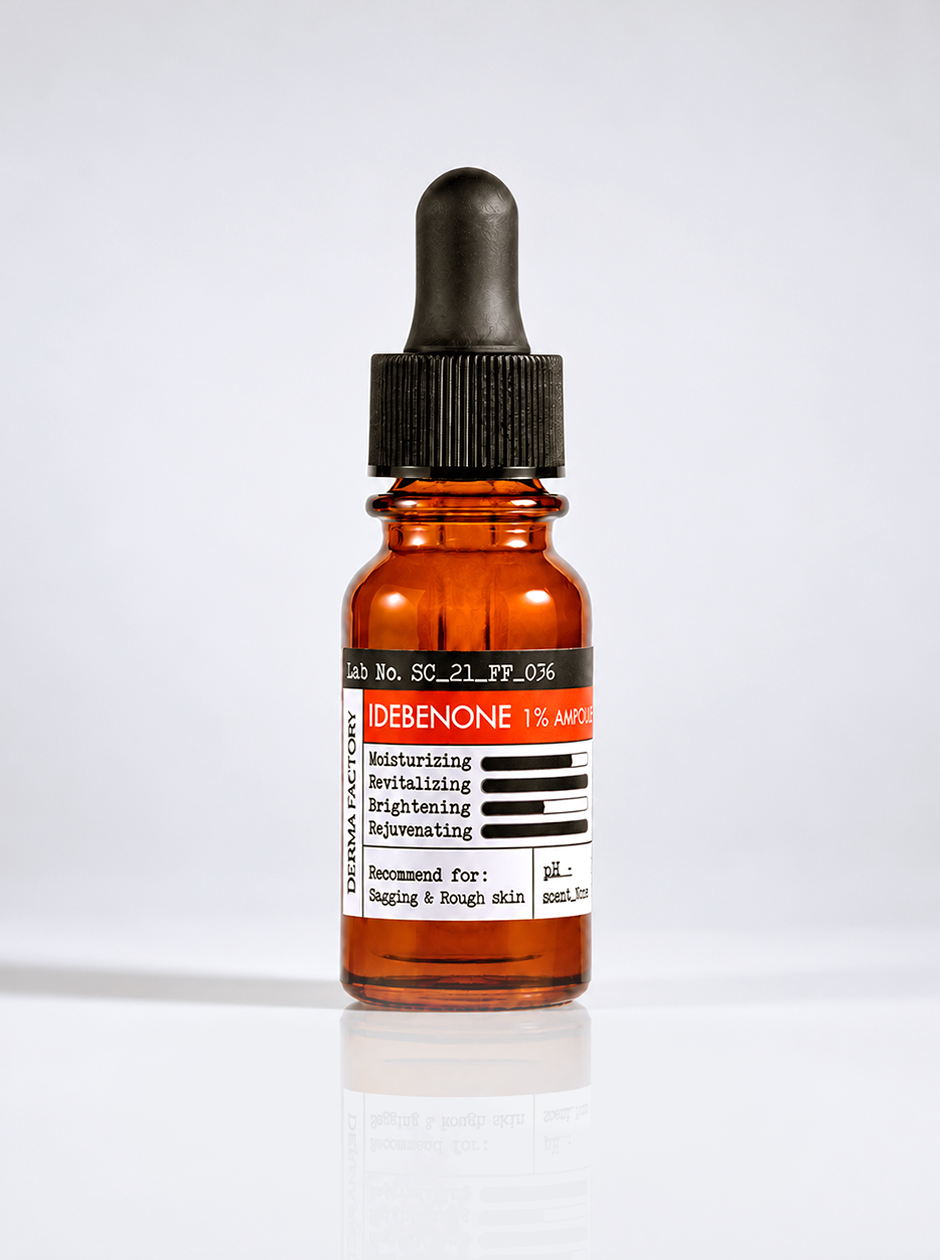 Derma Factory / Ампула для лица антивозрастная с идебеноном - Idebenone 1% Ampoule, 10мл