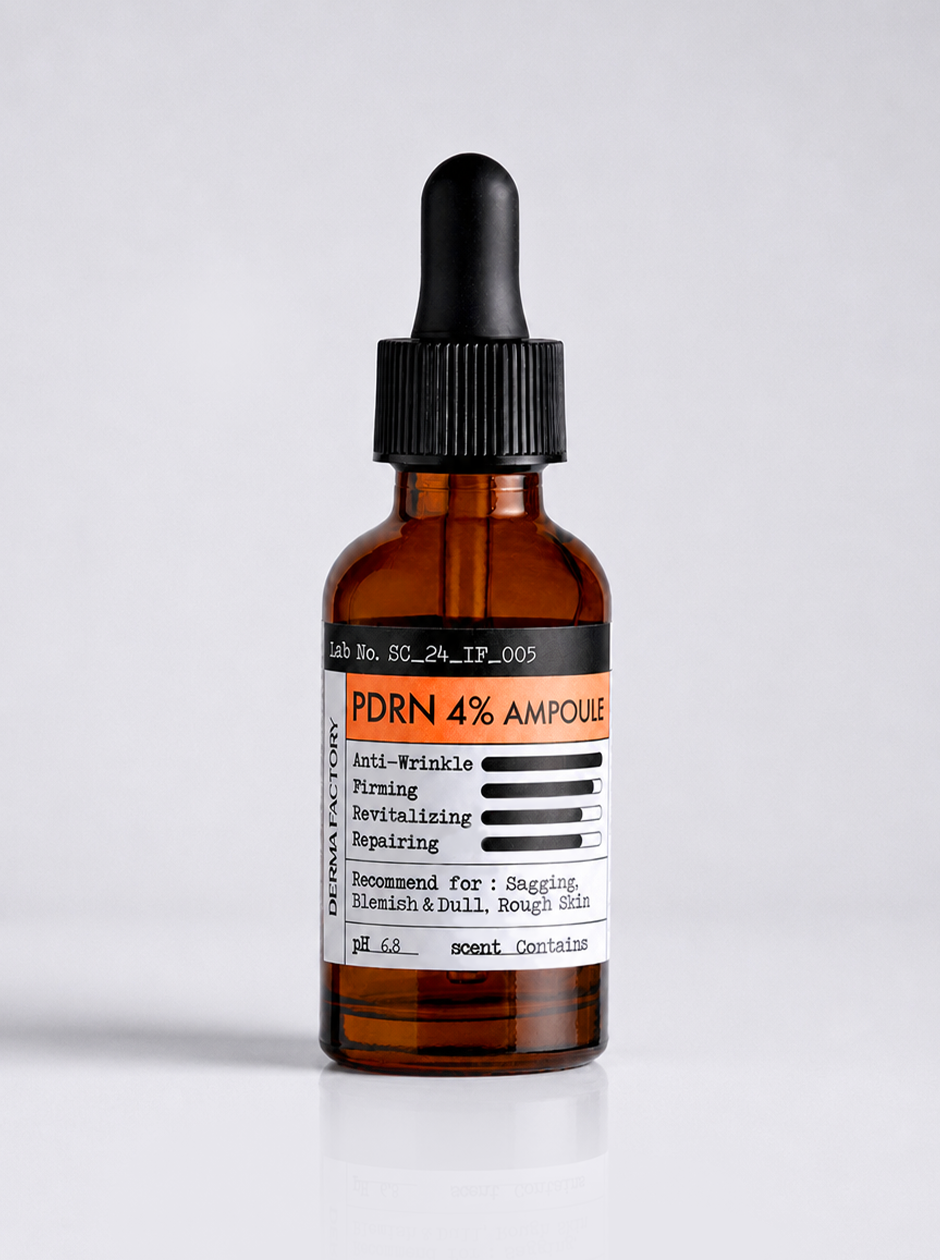 Derma Factory / Интенсивная антивозрастная сыворотка для лица - PDRN 4% Ampoule, 30мл