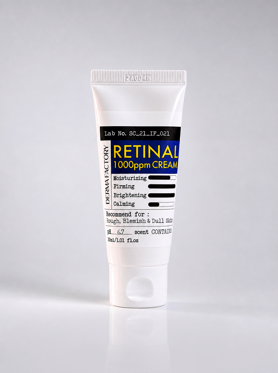 Derma Factory / Крем для лица концентрированный укрепляющий с ретиналом - Retinal 1000 ppm Cream, 30мл