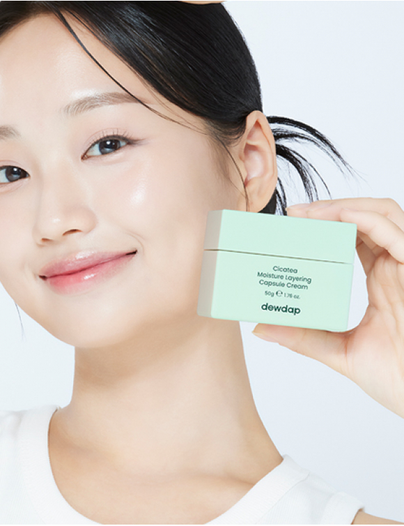 CICATEA MOISTURE LAYERING CAPSULE CREAM/ Крем увлажняющий капсульный для лица торговой марки Dewdap, 50 г