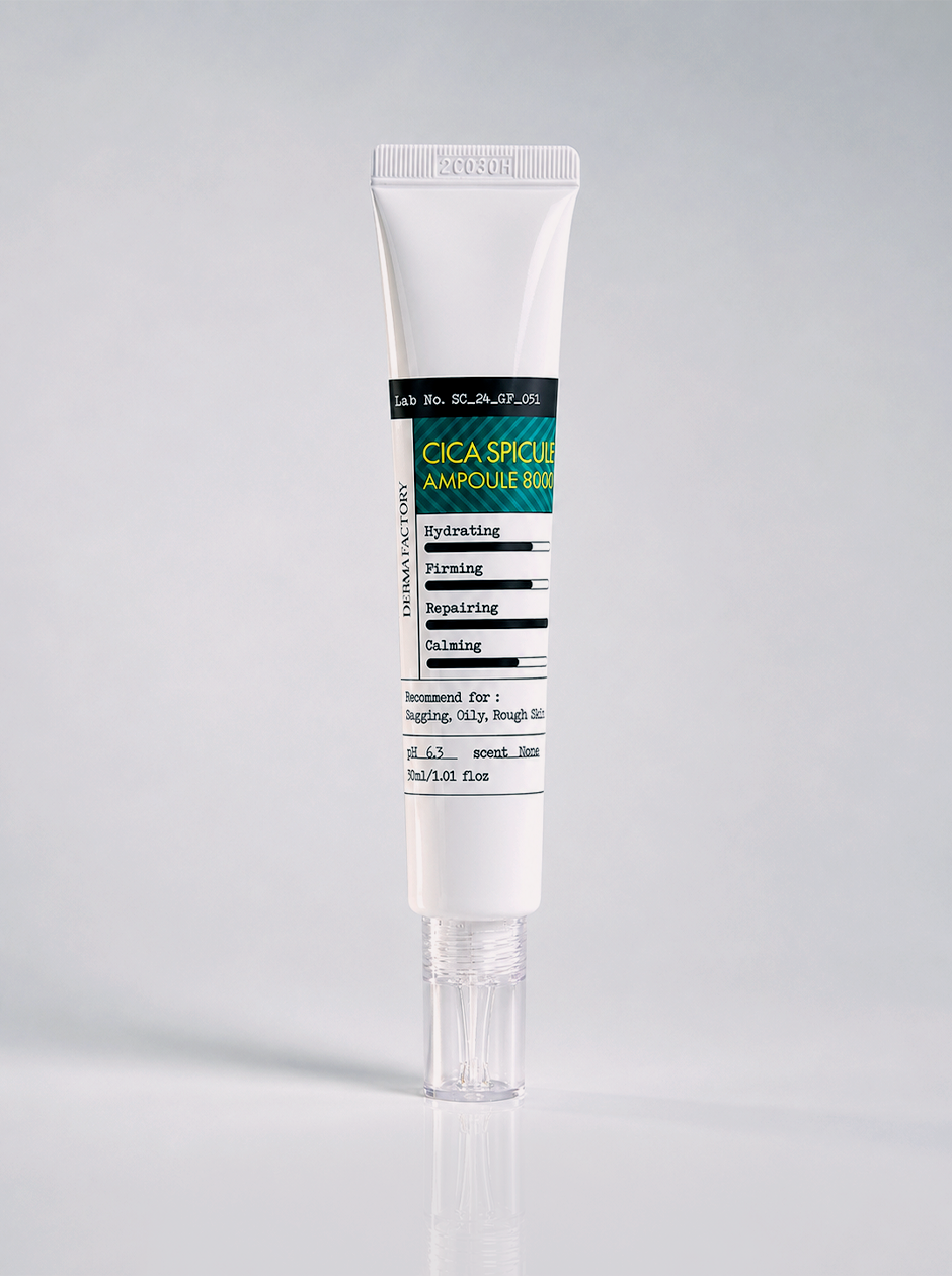 Derma Factory / Ампула восстанавливающая со спикулами и центеллой - Cica Spicule Ampoule 8000, 30мл